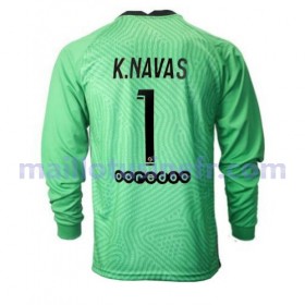 Maillot de Foot Paris Saint-Germain Keylor Navas 1 Gardien Troisième 2020-21 Manches Longues